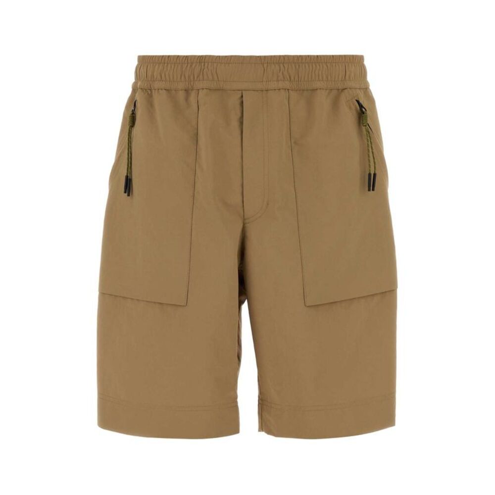 Moncler Grenoble Men Beige Polyester Bermuda Shorts